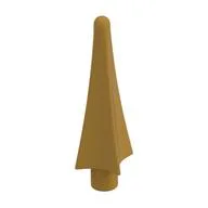 Weapon Spear Tip with Fins, Pearl Gold