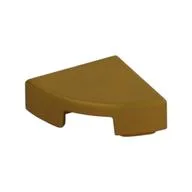Tile Round 1 x 1 Quarter, Pearl Gold