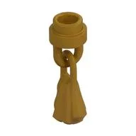 Tassel with 1 x 1 Round Stud, Pearl Gold