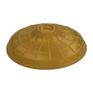 Hat Conical Asian with Raised Center, Pearl Gold
