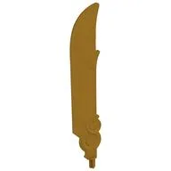 Large Figure Weapon Sword with Axle, Pearl Gold