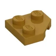 Wedge Plate 2 x 2 Cut Corner, Pearl Gold