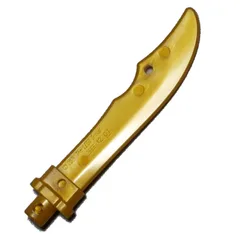 Weapon Sword Blade, Curved, Pearl Gold