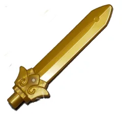 Weapon Sword Blade, Straight, Pearl Gold