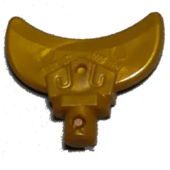 Weapon Blade, Curved with Bar, Pearl Gold