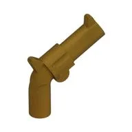 Weapon Gun / Pistol / Revolver Large Barrel, Long Grip, Pearl Gold