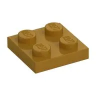 Plate 2 x 2, Pearl Gold