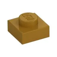 Plate 1 x 1, Pearl Gold