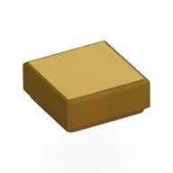 Tile 1 x 1 with Gold Surface Print, Pearl Gold