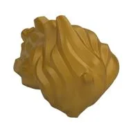 Hair Wavy and Windblown to One Side, Pearl Gold