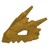 Creature Body Part, Dragon Head Upper Jaw, Hollow Eyes, Spikes, Pearl Gold