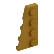 Wedge Plate 4 x 2 Left, Pearl Gold