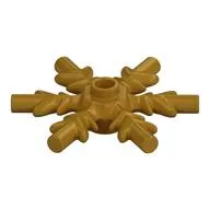 Snowflake / Star 4 x 4, Pearl Gold