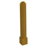 Support Round 1 x 1 x 6 Solid Pillar, Pearl Gold
