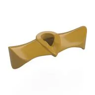 Minidoll Neckwear, Pointed Shoulder Pads, Pearl Gold