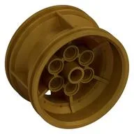Wheel 43.2 x 26 Technic Racing Small with 6 Pinholes, Pearl Gold