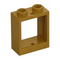 Window 1 x 2 x 2 Flat Front, Pearl Gold