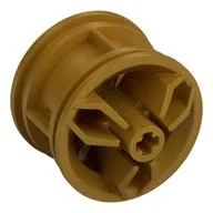 Wheel 30 x 20 with Center Axle Holes, Pearl Gold