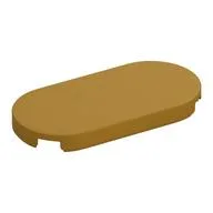 Tile Round 2 x 4, Pearl Gold
