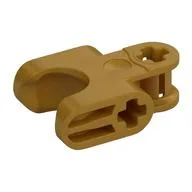Technic Axle Connector 2 x 3 with Ball Socket, Closed Sides, Pearl Gold