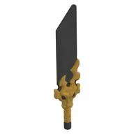 Weapon Sword, Broad with Pearl Titanium Blade, Pearl Gold