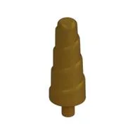 Creature Body Part, Horn (Unicorn) with Small Pin, Pearl Gold