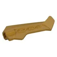 Fin Jagged with Axle Hole, Pearl Gold