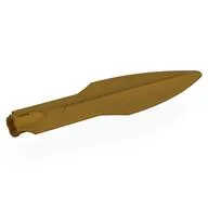 Large Figure Weapon Broad Sword, Axle Hole, Pearl Gold