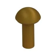 Bar 1L with Rounded End with Black Spot Print, Pearl Gold
