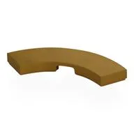 Tile 3 x 3 Curved, Macaroni, Pearl Gold