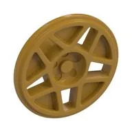 Wheel Cover 5 Double Spoke, Filled, Pearl Gold