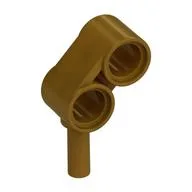 Technic Pin Connector Double with Bar [2 Holes], Pearl Gold