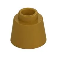 Cone 1.17 x 1.17 x 2/3 (Fez), Pearl Gold