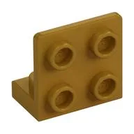 Bracket 1 x 2 - 2 x 2 Inverted, Pearl Gold