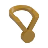 Minifig Neckwear Ribbon with Medal [Plain], Pearl Gold