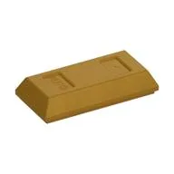 Tile Special 1 x 2 with Sloped Walls AKA Money / Gold Bar [Ingot], Pearl Gold
