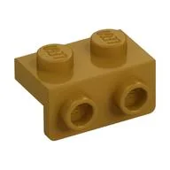 Bracket 1 x 2 - 1 x 2, Pearl Gold