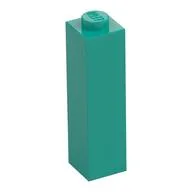 Brick 1 x 1 x 3, Dark Turquoise