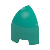 Brick Round Curved 1 x 1 x 1 1/3 Quarter Dome, Dark Turquoise