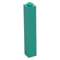 Brick 1 x 1 x 5 with Solid Stud, Dark Turquoise