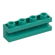 Brick Special 1 x 4 with Groove, Dark Turquoise