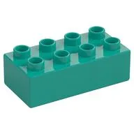 Duplo Brick 2 x 4, Dark Turquoise