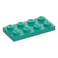 Plate 2 x 4, Dark Turquoise