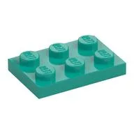 Plate 2 x 3, Dark Turquoise