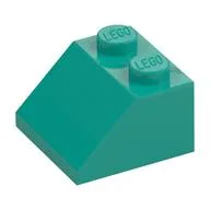 Brick Sloped 45° 2 x 2, Dark Turquoise