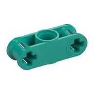 Technic Axle and Pin Connector Perpendicular 3L with Centre Pin Hole, Dark Turquoise