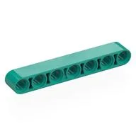 Technic Beam 1 x 7 Thick, Dark Turquoise
