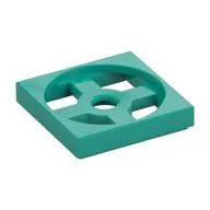 Turntable 2 x 2 Plate, Base, Dark Turquoise