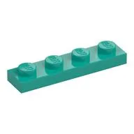 Plate 1 x 4, Dark Turquoise