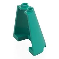 Cone Half 2 x 4 x 3, Dark Turquoise